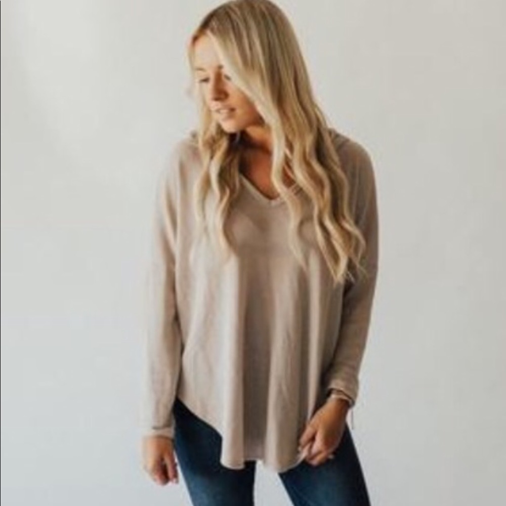 CJLA Carter sweater Taupe*NWT